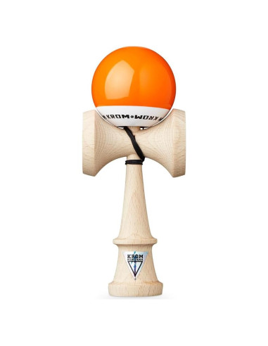 Kendama KROM POP LOL Naranja - Madera Alta Calidad - Para Todos
