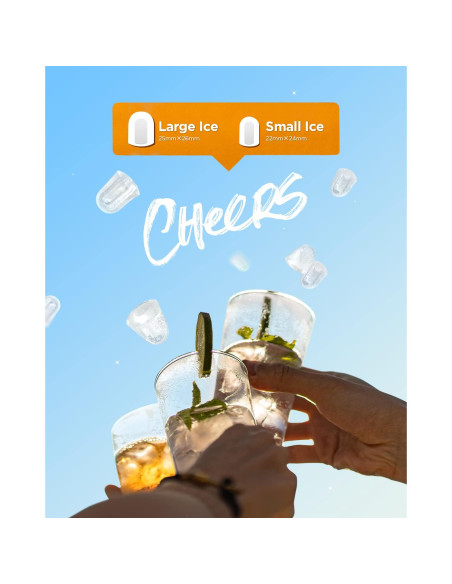 Máquina de Hielo Silonn WSIM02B-4 11,79 kg 2 Tamaños