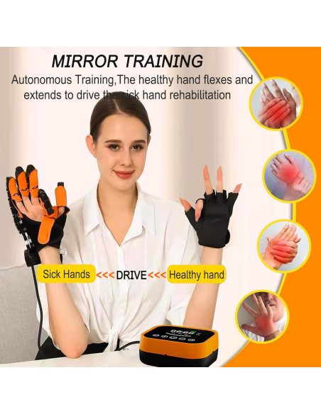 Guantes de Rehabilitación XUETAO para Mano Izquierda XL