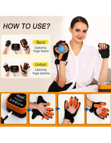 Guantes de Rehabilitación XUETAO para Mano Izquierda XL