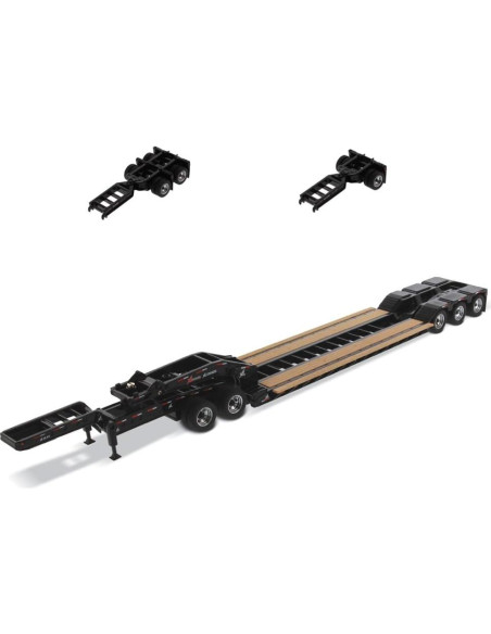 Remolque Bajo HDG Diecast Masters 1:50 con Jeep y 2 Impulsores