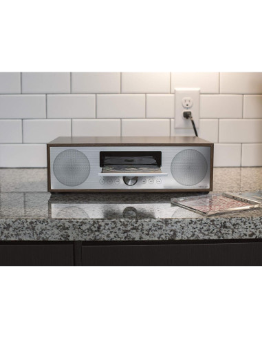 Crosley CR3501A-WA Radio Despertador Bluetooth CD Nogal