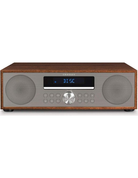 Crosley CR3501A-WA Radio Despertador Bluetooth CD Nogal
