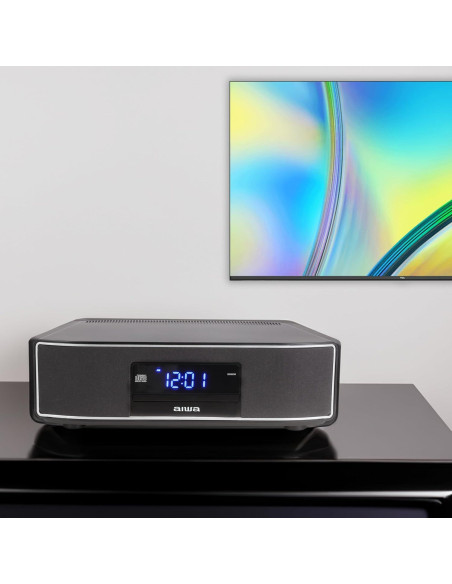 Altavoz AIWA Exos-5 30W RMS Bluetooth CD Radio FM Negro