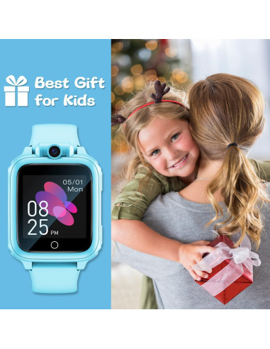 Reloj Inteligente para Niños Awatty S9 Azul con Juegos y Cámara