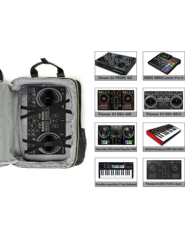 Mochila DJ Rabjen para Mezclador y Controladores 53 cm