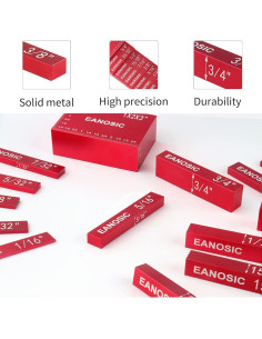 Juego de Bloques de Configuración EANOSIC 15 Piezas Aluminio 2