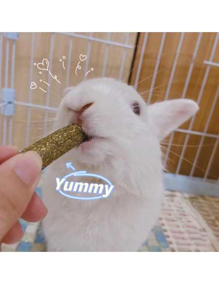 Juguetes de Masticar para Conejos Grddaef 20 Pcs Naturales