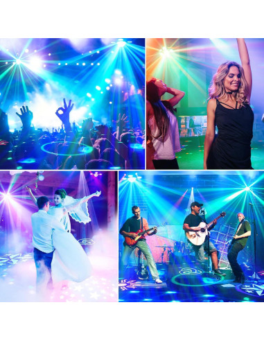 Luces de Fiesta DJ Strobe Warmdance 3 en 1 RGBW 540