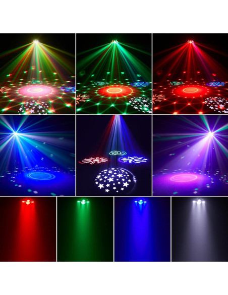 Luces de Fiesta DJ Strobe Warmdance 3 en 1 RGBW 540