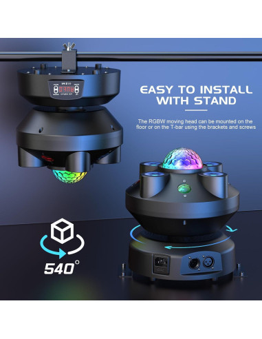 Luces de Fiesta DJ Strobe Warmdance 3 en 1 RGBW 540