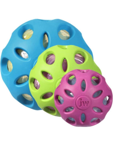 JW Pet Bola Cracante Grande 10 cm Juguete para Perros