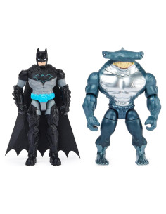 Figuras de Acción Batman y King Shark 10 cm con Accesorios