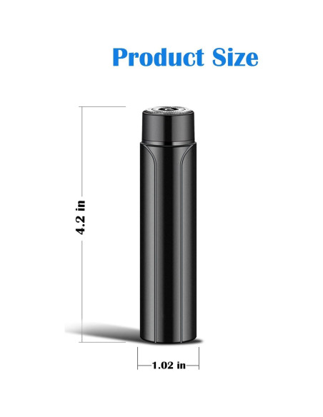 Afeitadora Eléctrica Mini Taanimo Recargable USB Unisex Negra