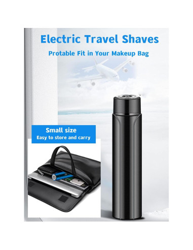 Afeitadora Eléctrica Mini Taanimo Recargable USB Unisex Negra