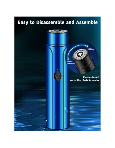 Afeitadora Eléctrica Mini Taanimo Recargable USB Unisex Negra