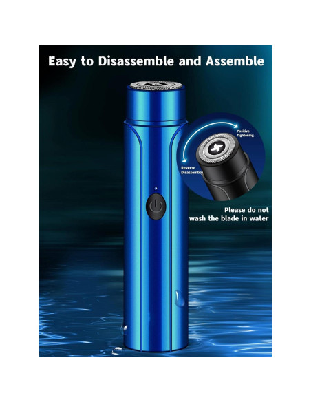 Afeitadora Eléctrica Mini Taanimo Recargable USB Unisex Negra