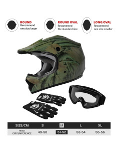 Casco de Motocross TCT-MOTORPARTS Niños Mediano Offroad 2