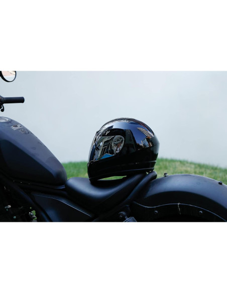 Casco TCMT Full Face Negro Brillante DOT para Motocross