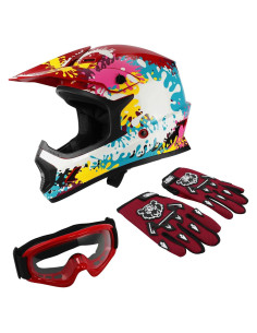 Casco Infantil TCT-MOTORPARTS Mediano Graffiti para Motocross