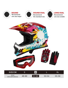 Casco Infantil TCT-MOTORPARTS Mediano Graffiti para Motocross 2