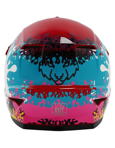Casco Infantil TCT-MOTORPARTS Mediano Graffiti para Motocross