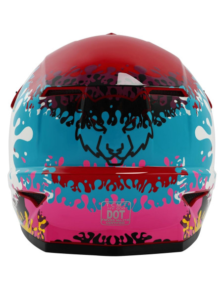 Casco Infantil TCT-MOTORPARTS Mediano Graffiti para Motocross