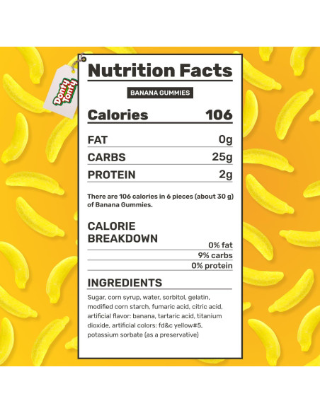 Caramelo de Plátano Guandy 1.36 kg - Gominolas Masticables