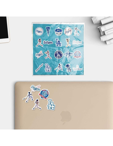 Stickers Vinilo Impermeables LUMASERIES 19 PCS Dodgers
