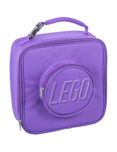 Bolsa de Almuerzo LEGO Brick Morada 20x20 cm Aislada 2