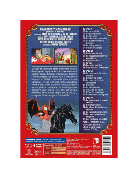 Dungeons & Dragons Serie Completa - Set 4 DVD PAL España