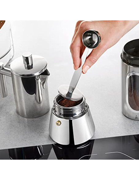 Cucharada Medidora de Café Espresso LOVPLAY 2-en-1 Acero Inoxidable
