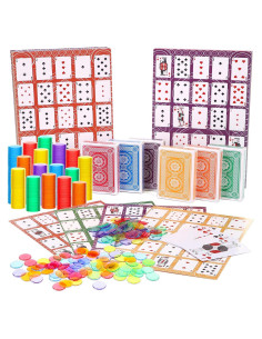 Juego de Keno de Póker Zubebe con 36 Tableros y 600 Fichas