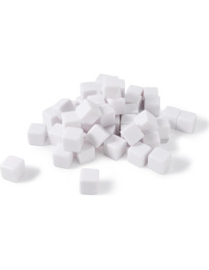 50 Dados en Blanco 16mm Apostrophe Games - Accesorios DIY 2