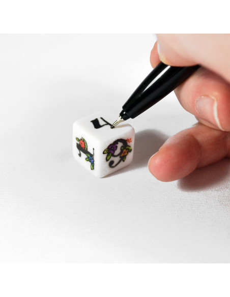 50 Dados en Blanco 16mm Apostrophe Games - Accesorios DIY