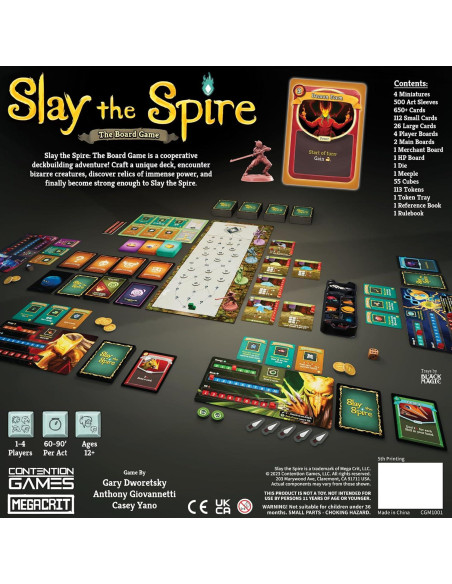 Slay The Spire Juego de Mesa Cooperativo 1-4 Jugadores