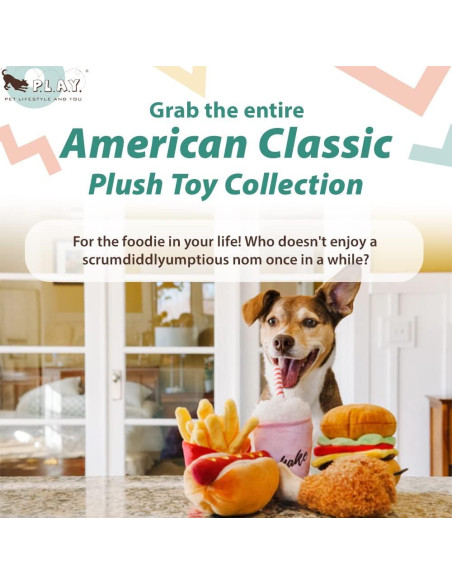 Juguete de Peluche para Perros P.L.A.Y. Hot Dog XS