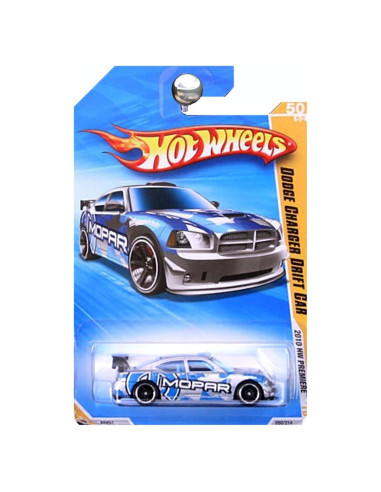 Hot Wheels Dodge Charger Drift 1:64 Metal Plata y Azul