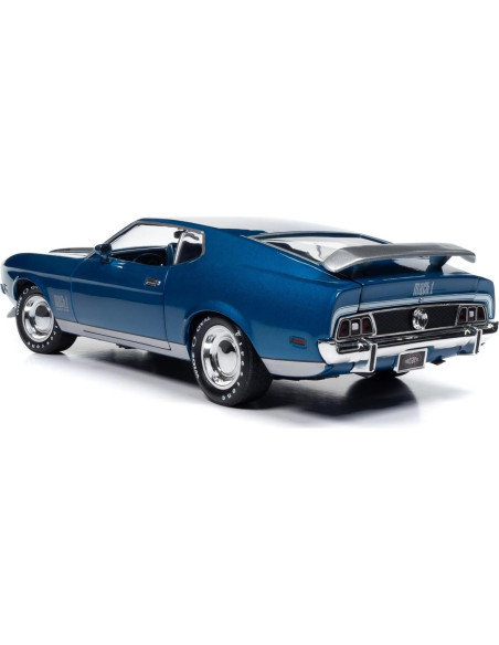 Coche Diecast 1971 Mach 1 Azul Metálico Auto World AMM1335