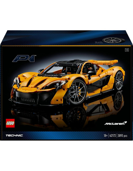 LEGO Technic McLaren P1 42172 - Modelo a Escala 1:8 para Adultos