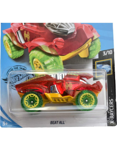Hot Wheels Beat All 86/250 Coche de Fundición Escala 1:64 Rojo