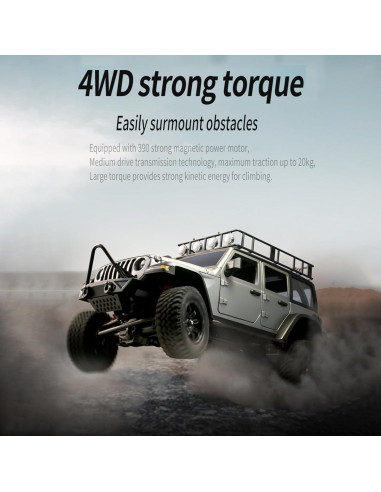 Coche RC GoolRC Crawler 1:12 4WD Todo Terreno con 2 Baterías