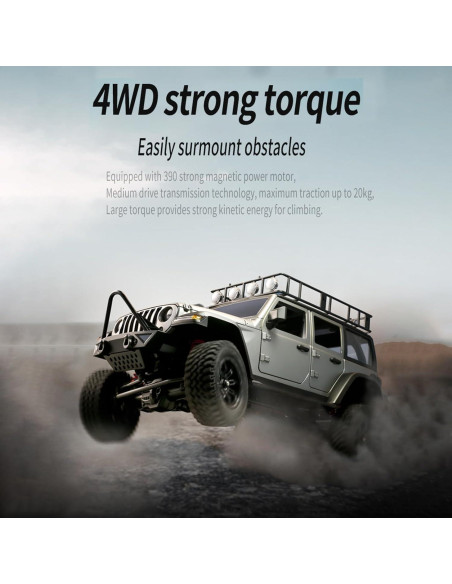 Coche RC GoolRC Crawler 1:12 4WD Todo Terreno con 2 Baterías