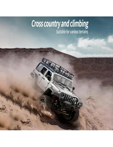 Coche RC GoolRC Crawler 1:12 4WD Todo Terreno con 2 Baterías