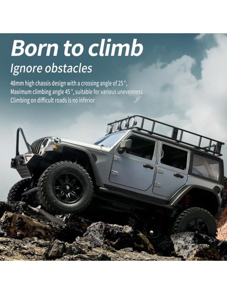 Coche RC GoolRC Crawler 1:12 4WD Todo Terreno con 2 Baterías