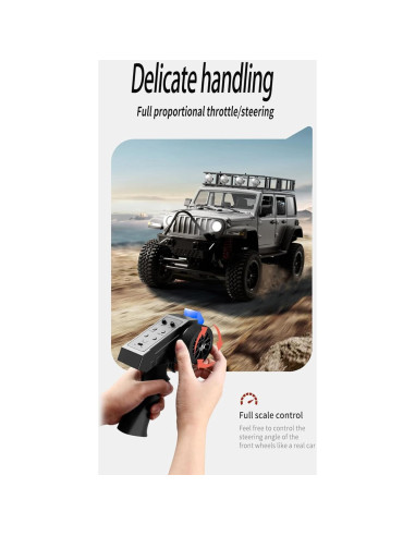 Coche RC GoolRC Crawler 1:12 4WD Todo Terreno con 2 Baterías