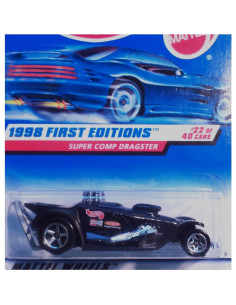 Coche Hot Wheels Super COMP Dragster Negro 1998 1:64 2