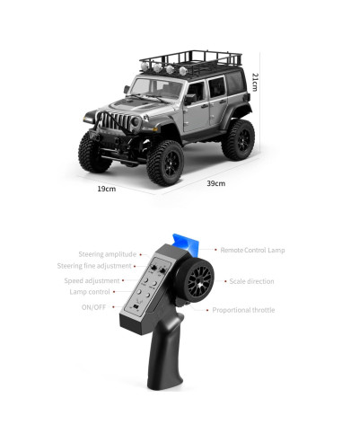 Coche RC GoolRC Crawler 1:12 4WD Todo Terreno con 2 Baterías