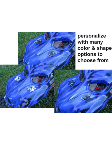 Arandelas Redondas Negras Bastens 8 Piezas para RC 1/10