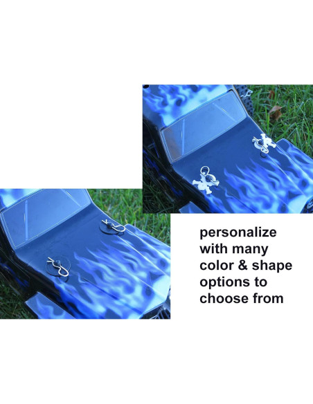 Arandelas Redondas Negras Bastens 8 Piezas para RC 1/10